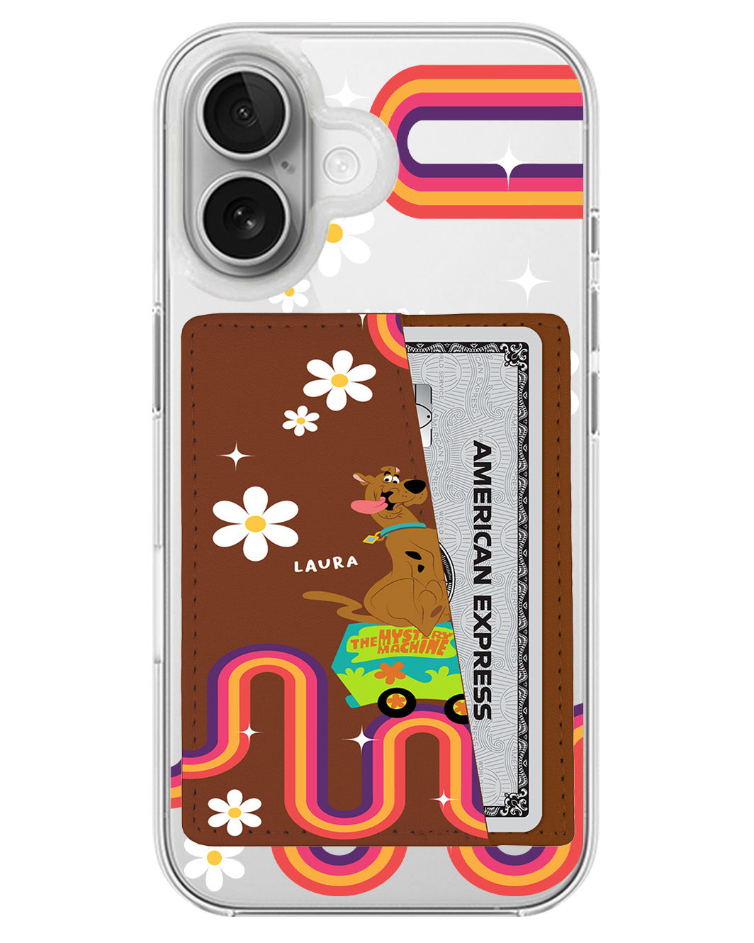 iPhone Leather Wallet Case - The Mystery Machine