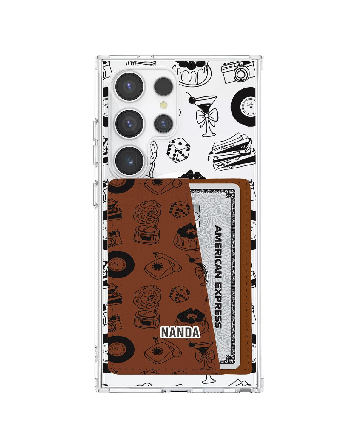 Android Leather Wallet Case - Sugar Rush