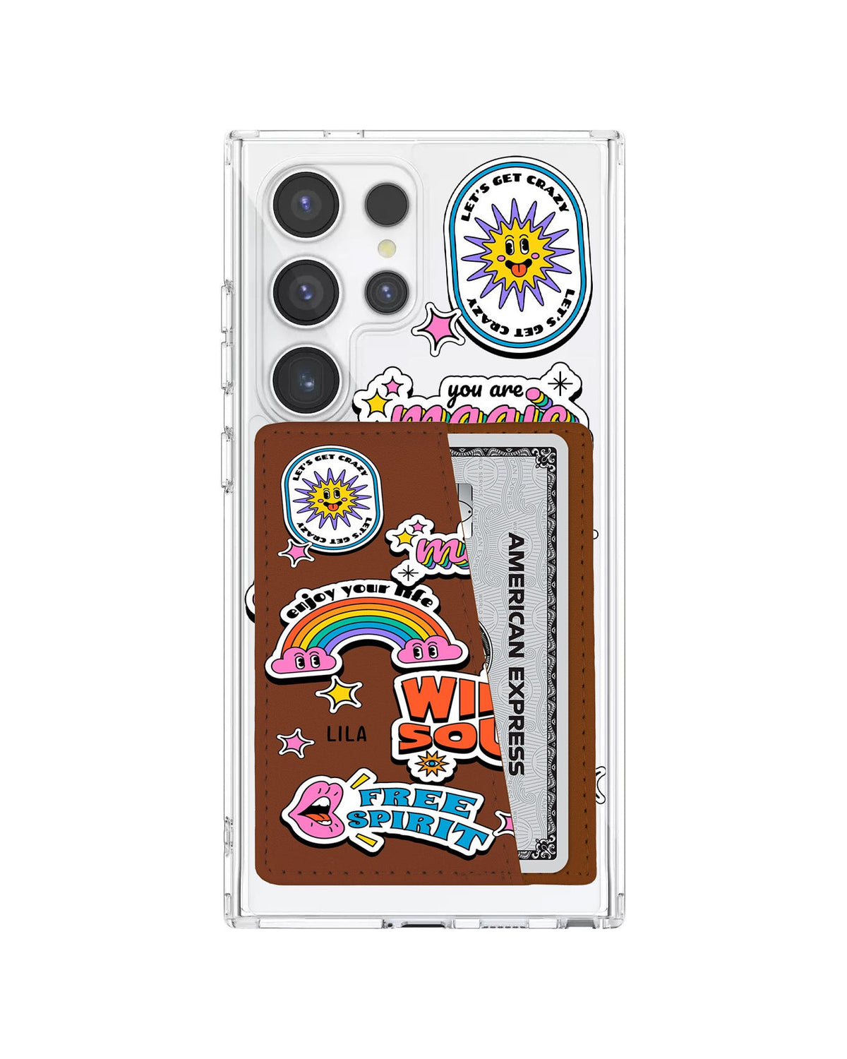 Android Leather Wallet Case - Free Spirit