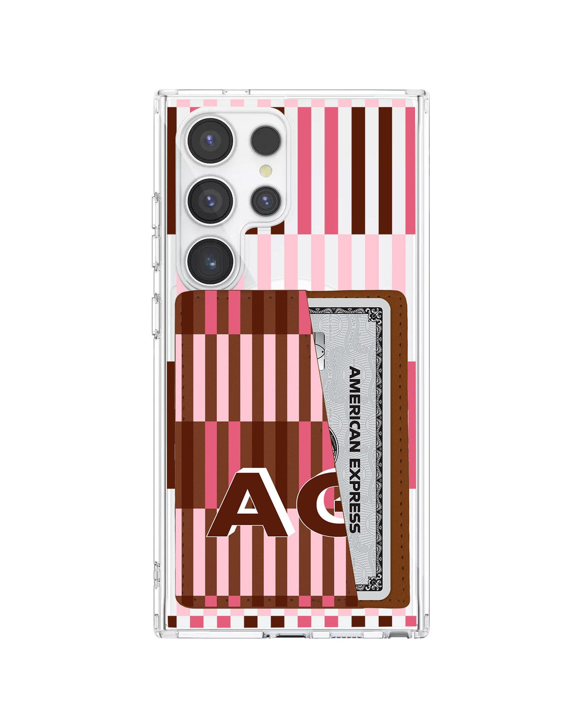 Android Leather Wallet Case - Strawberry Mocha B