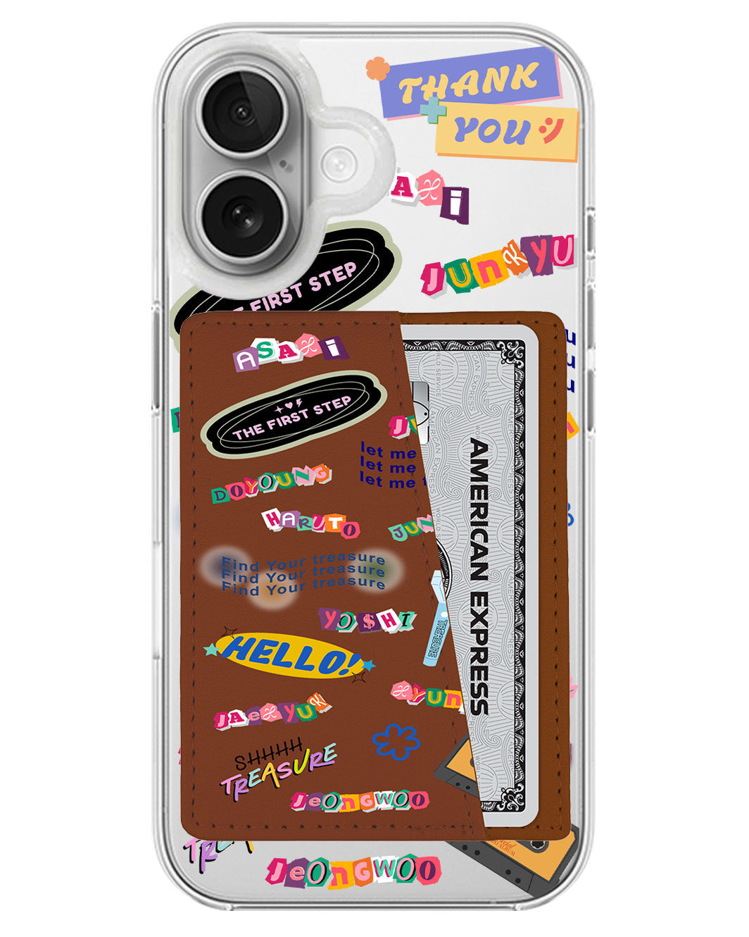 iPhone Leather Wallet Case - Treasure 1