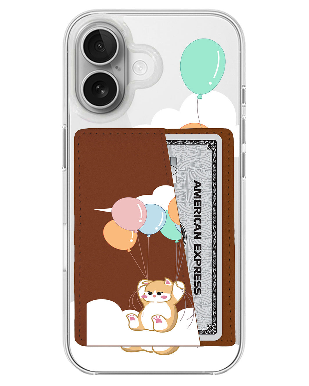 iPhone Leather Wallet Case - Kitten