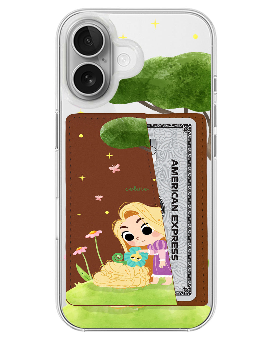 iPhone Leather Wallet Case - Rapunzel's Pet
