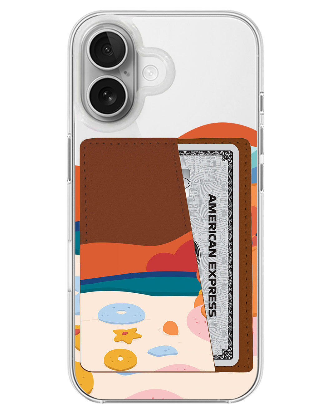 iPhone Leather Wallet Case - Beach Day Out