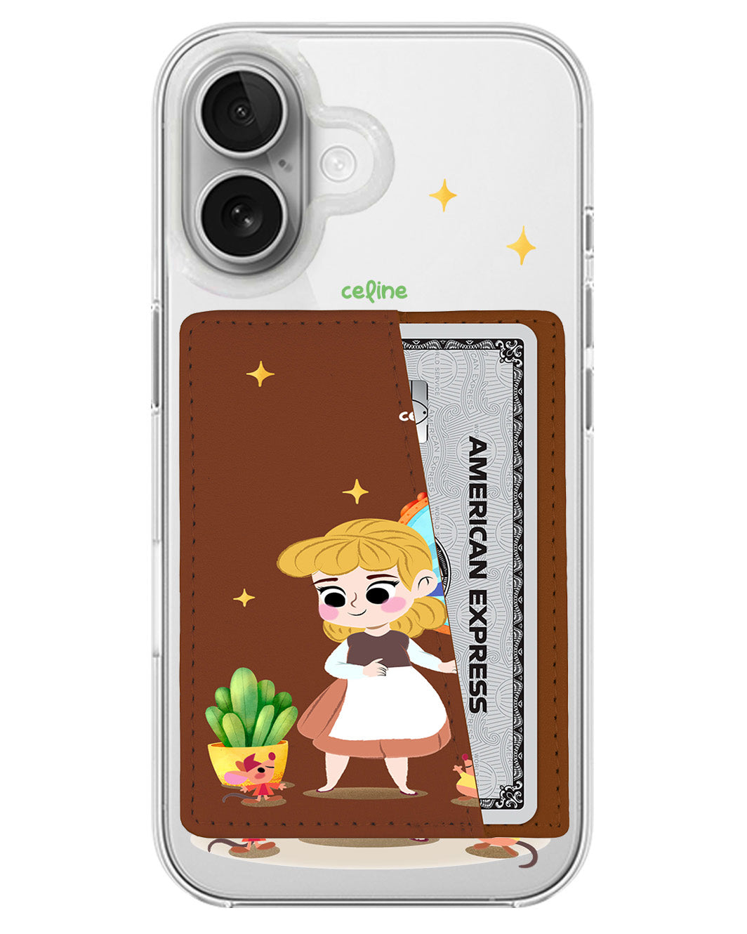 iPhone Leather Wallet Case - Cinderella