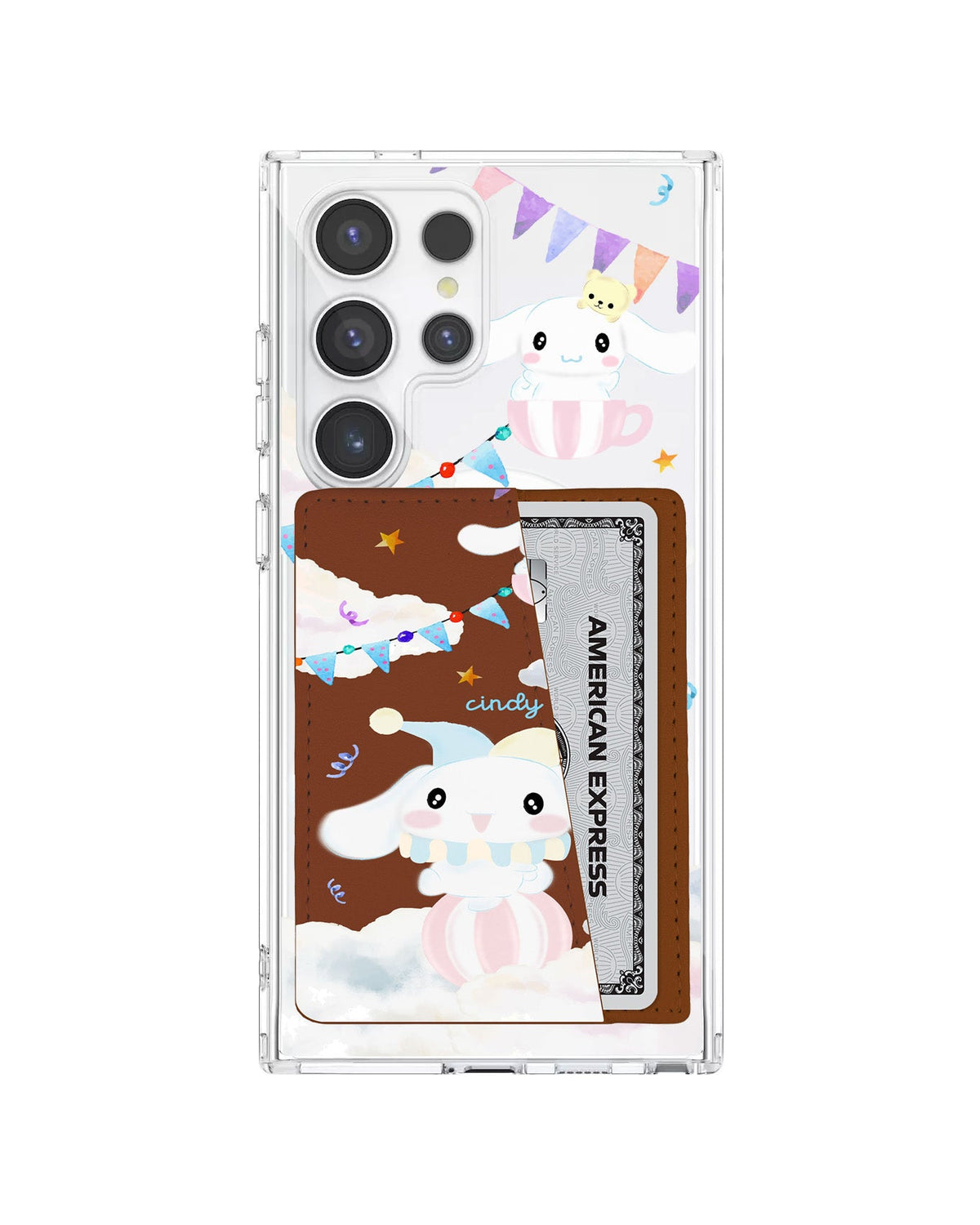 Android Leather Wallet Case - Cinnamoroll Circus