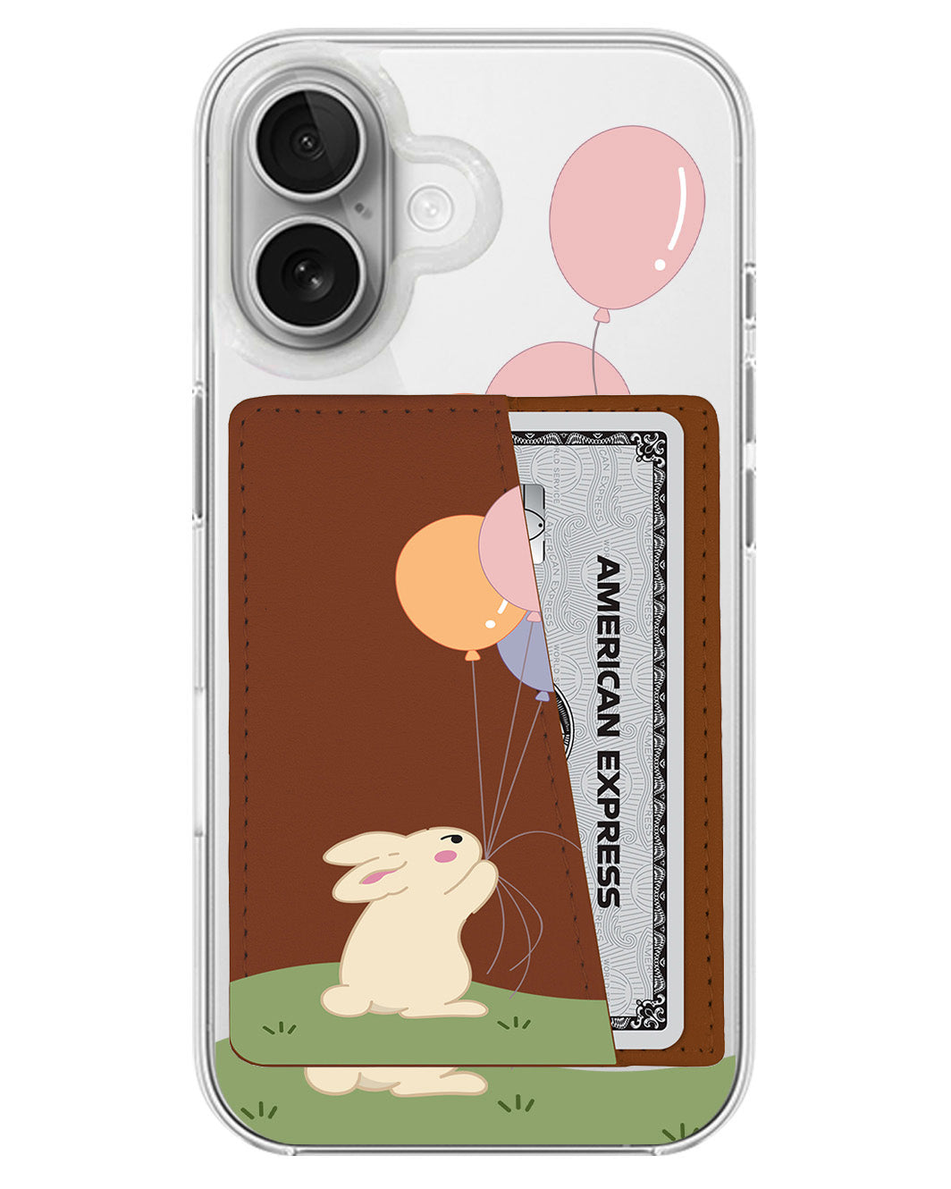 iPhone Leather Wallet Case - Bunny