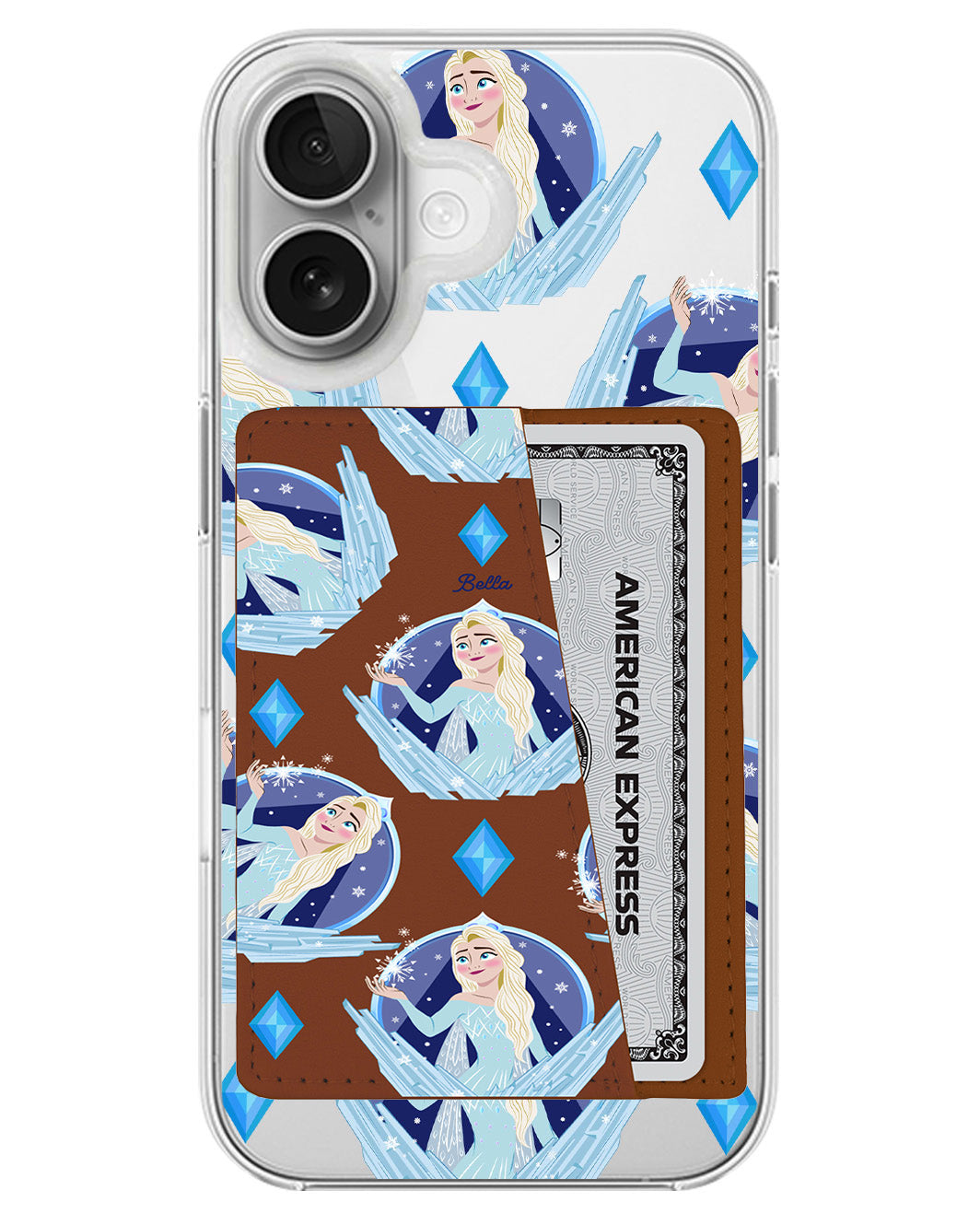 iPhone Leather Wallet Case - Elsa