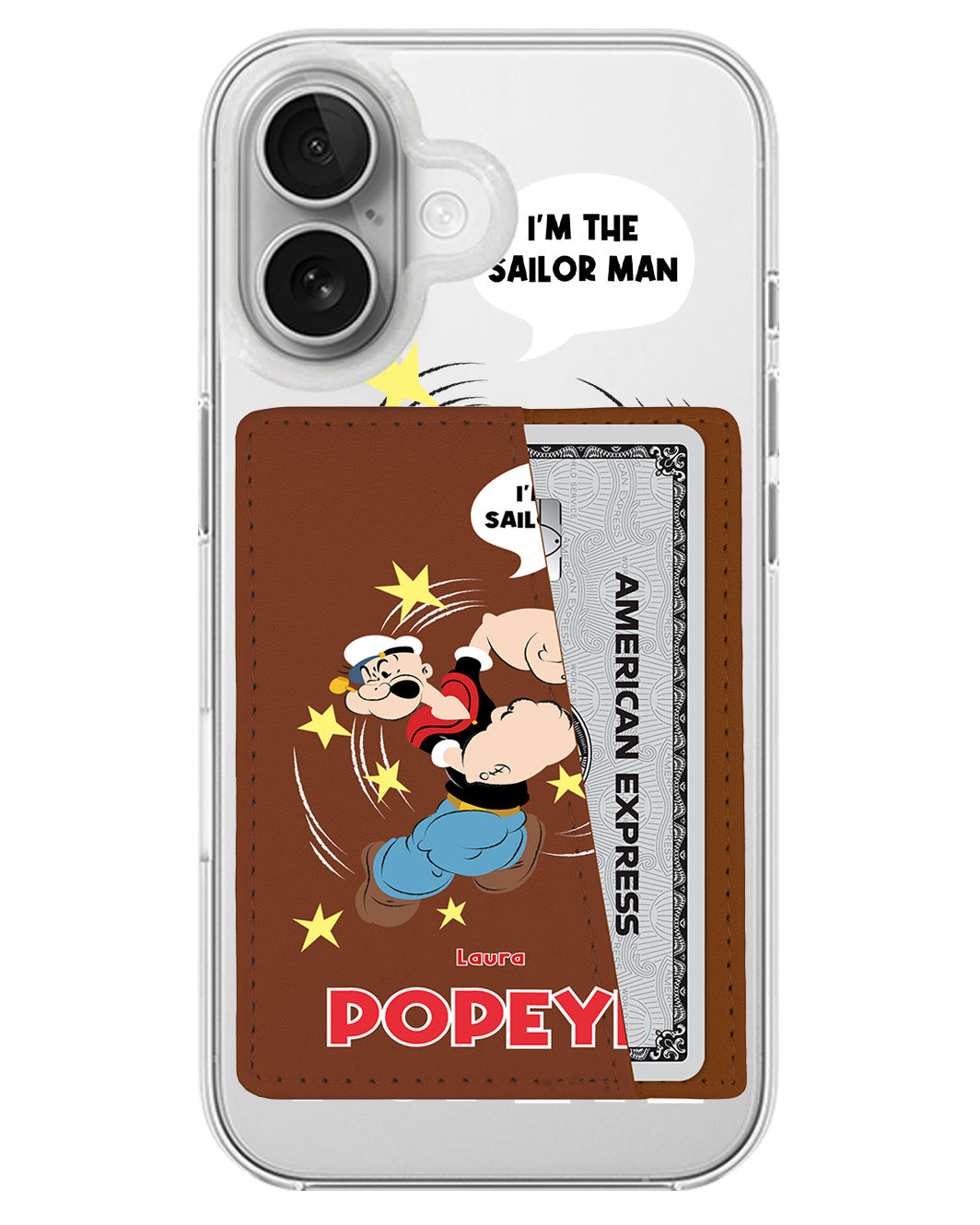iPhone Leather Wallet Case - I'm The Sailor Man