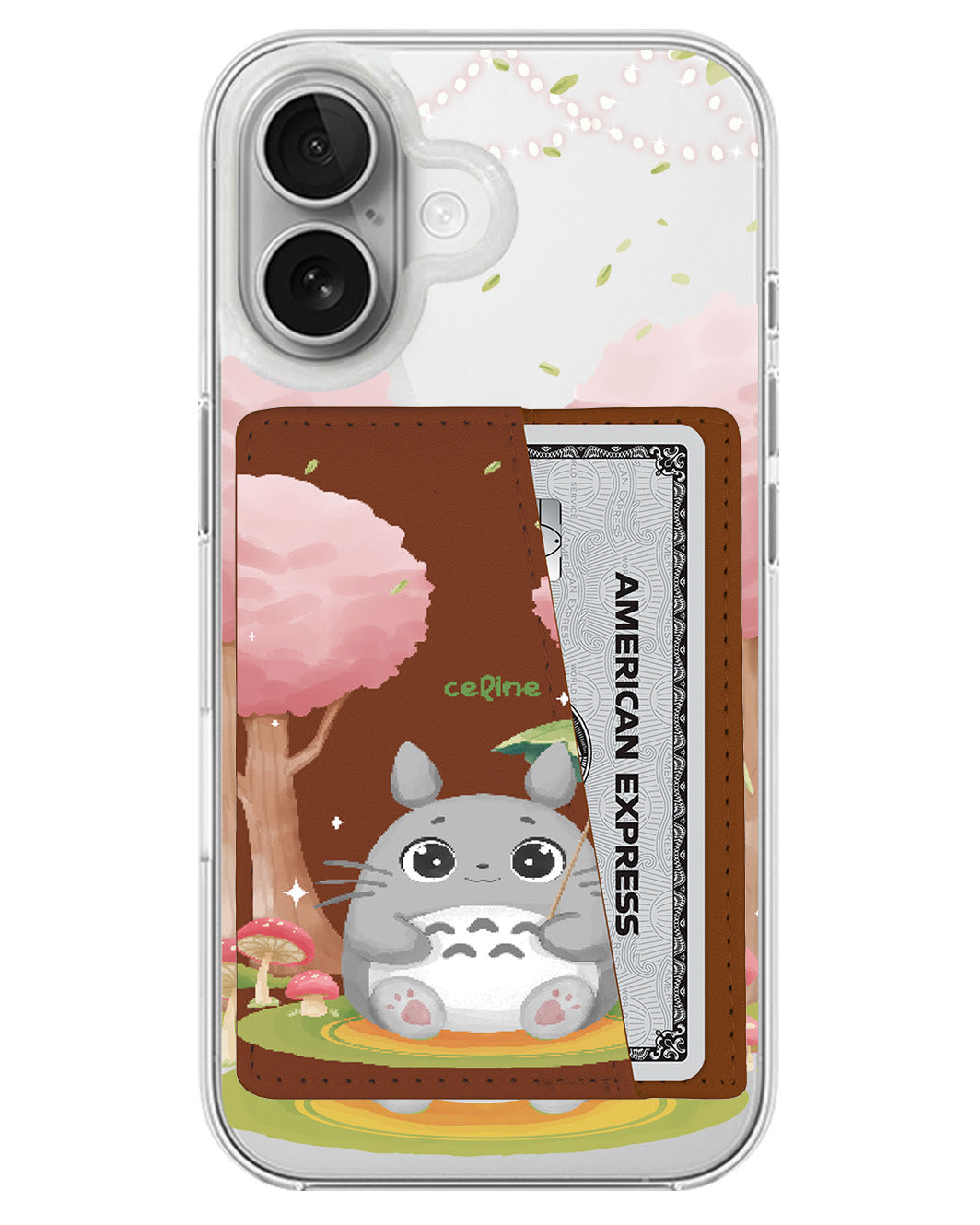 iPhone Leather Wallet Case - Totoro 1