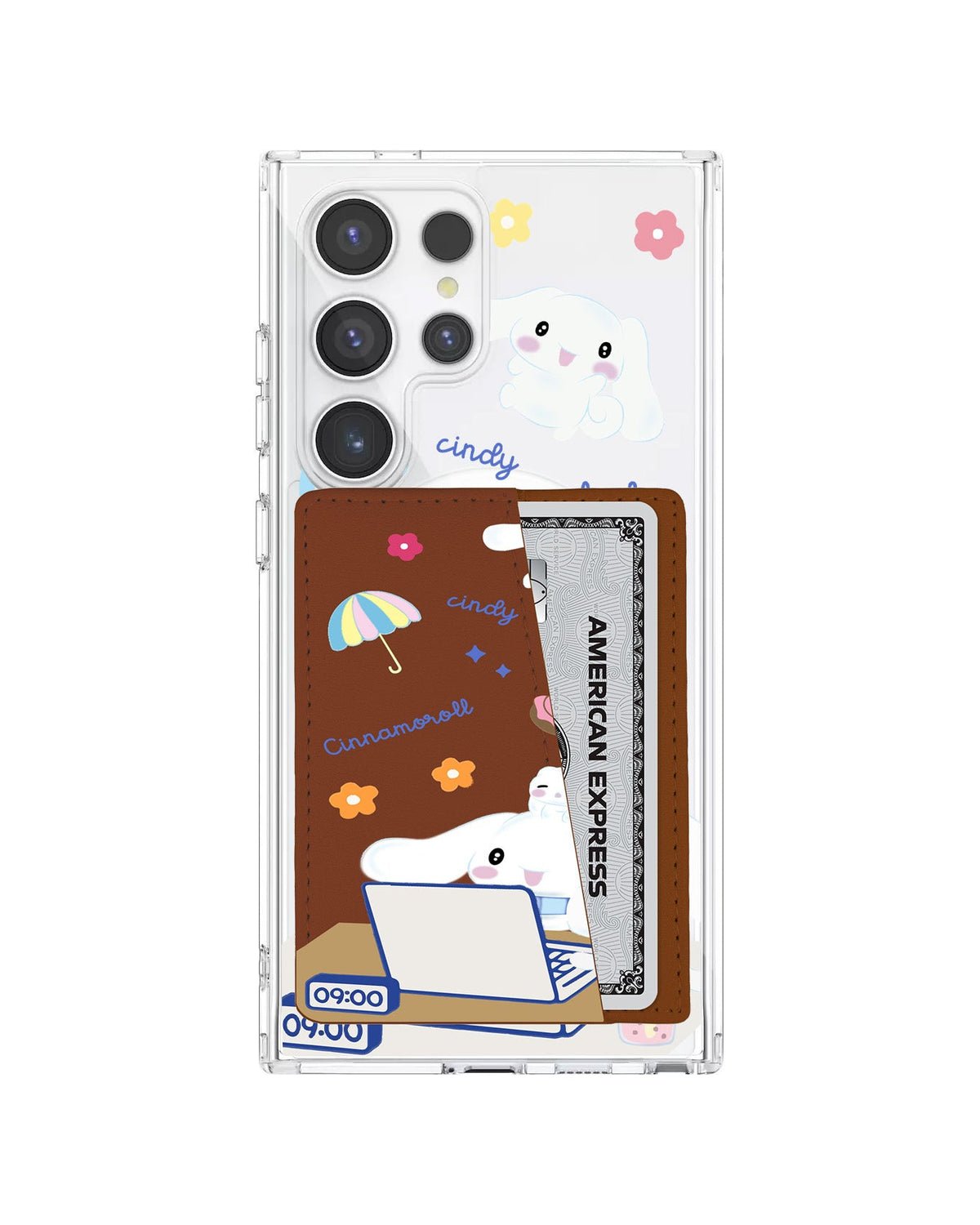 Android Leather Wallet Case - Hard Work Cinnamoroll
