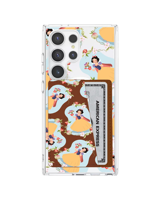 Android Leather Wallet Case - Snow White Pattern