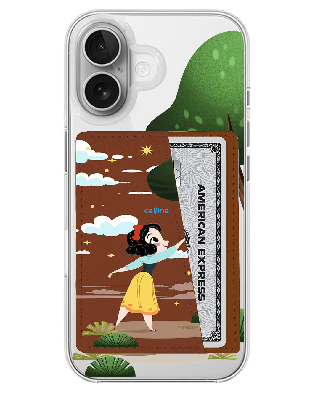 iPhone Leather Wallet Case - Snow White