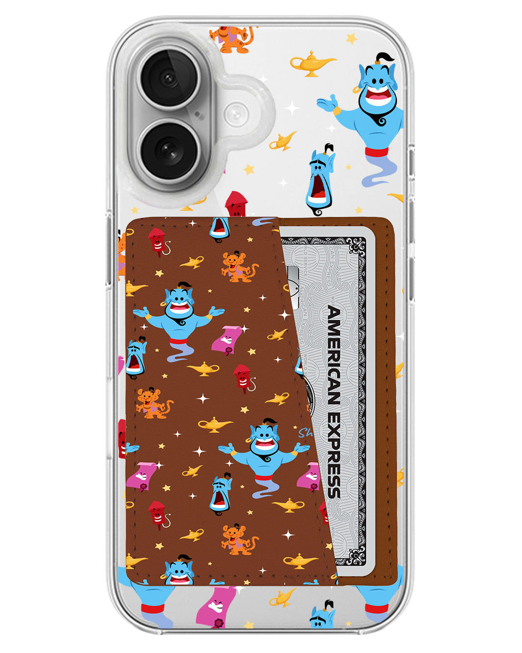 iPhone Leather Wallet Case - Genie The Lamp