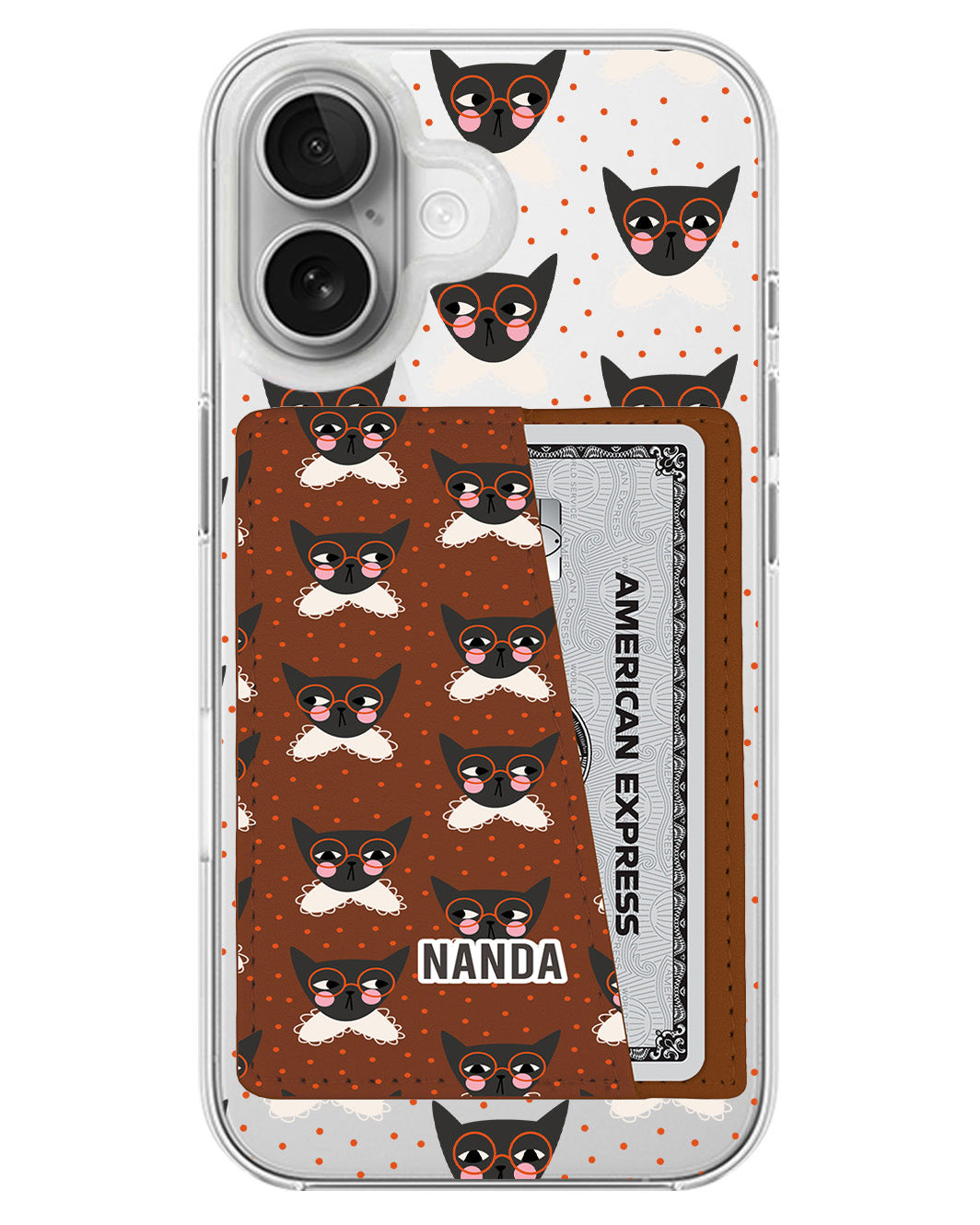 iPhone Leather Wallet Case - Little Friends