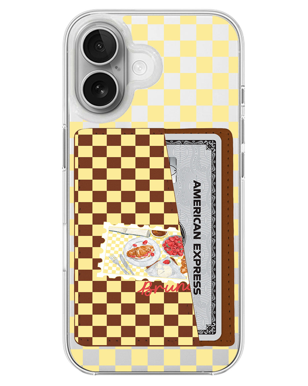 iPhone Leather Wallet Case - Brunch Date