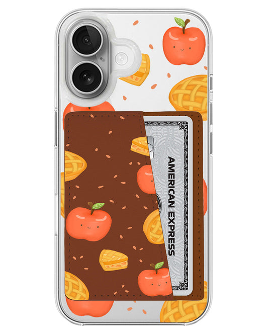 iPhone Leather Wallet Case - Apple Pie