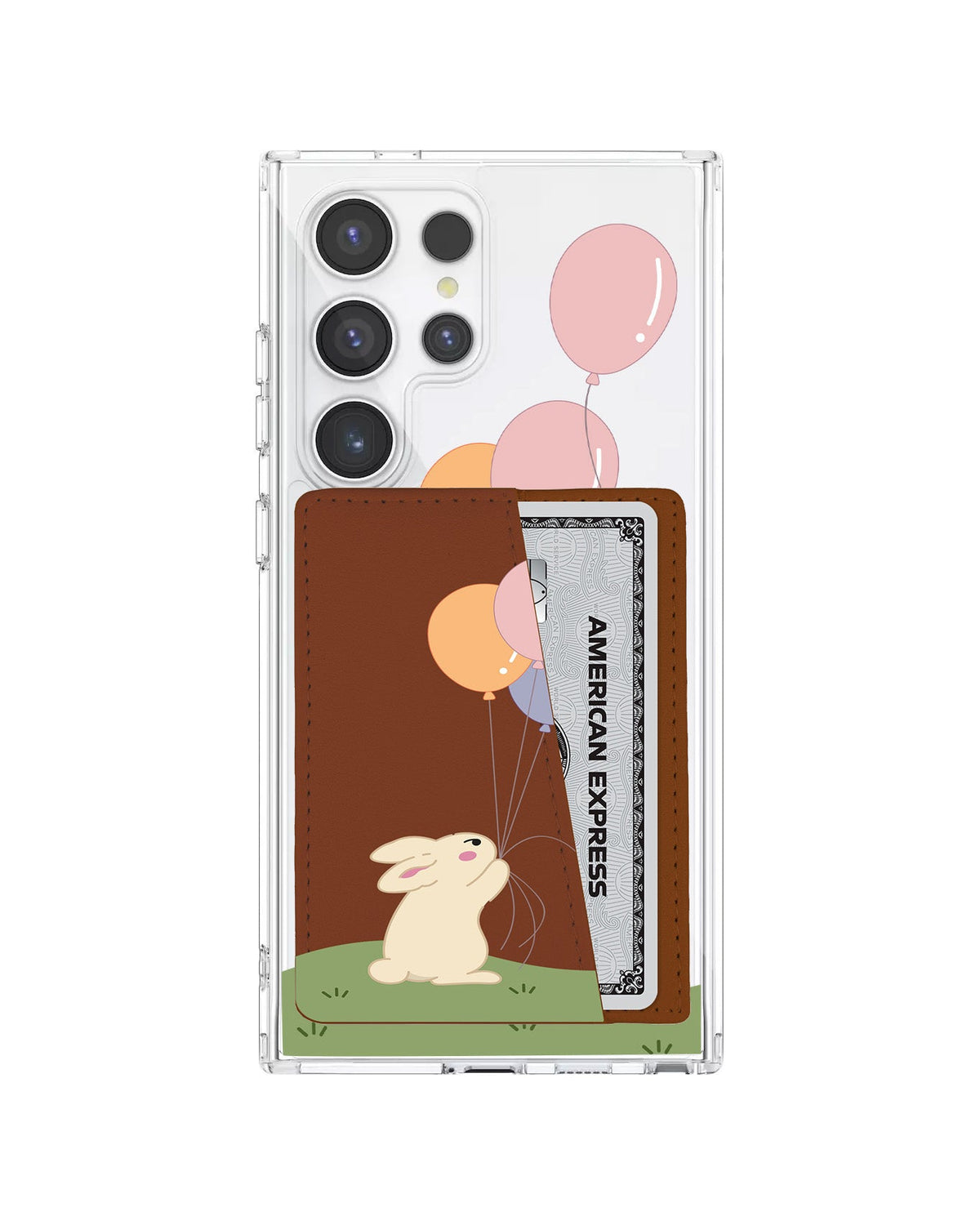 Android Leather Wallet Case - Bunny