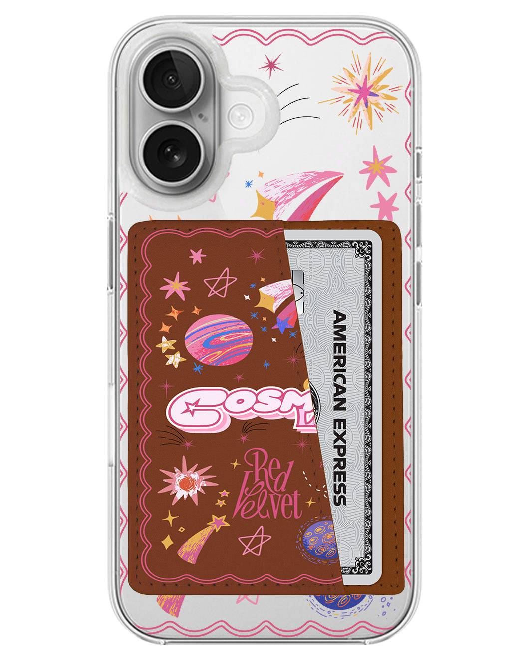 iPhone Leather Wallet Case - Red Velvet 1