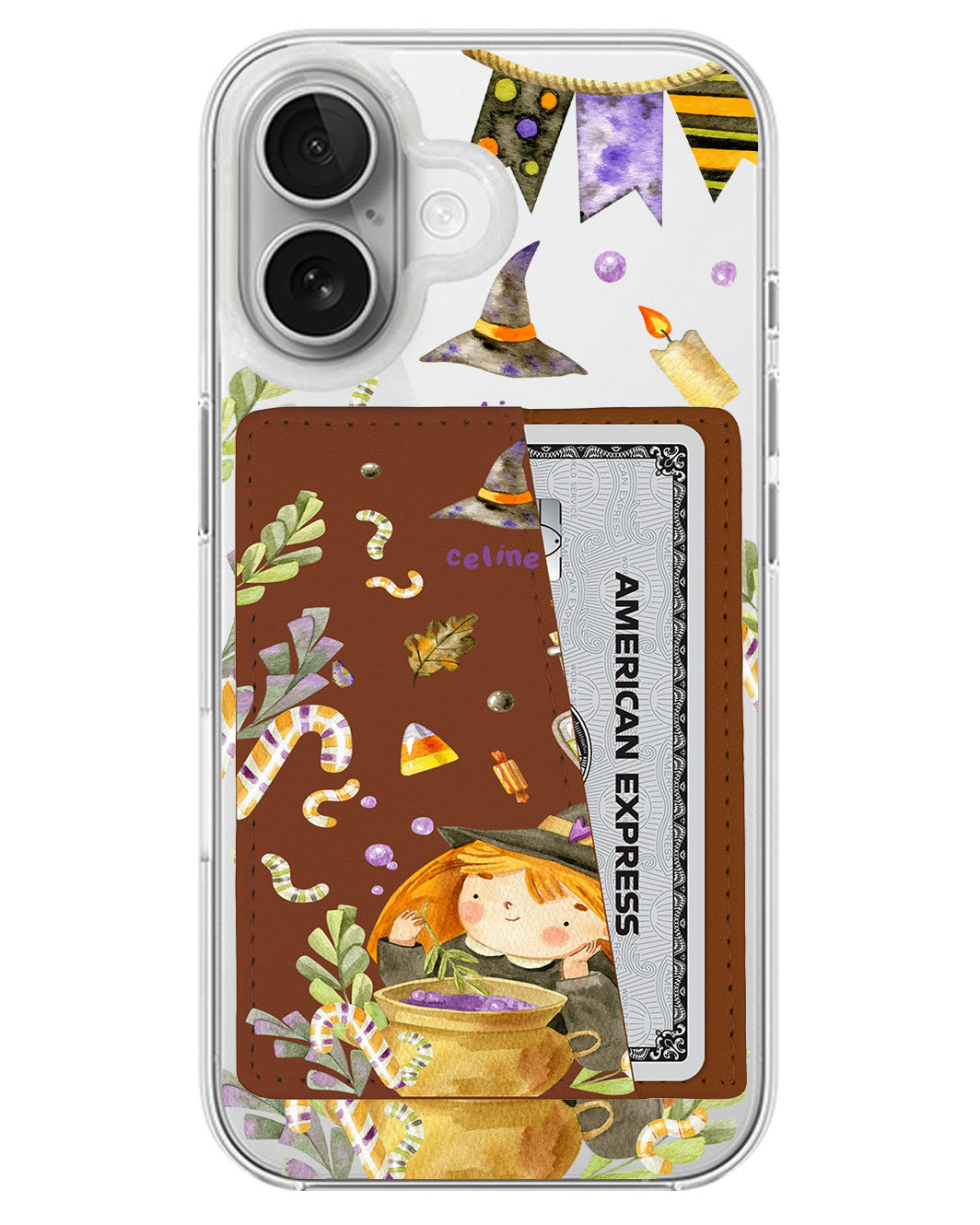 iPhone Leather Wallet Case - Witch's Posion