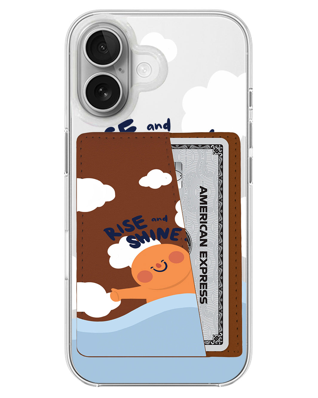 iPhone Leather Wallet Case - Rise And Shine