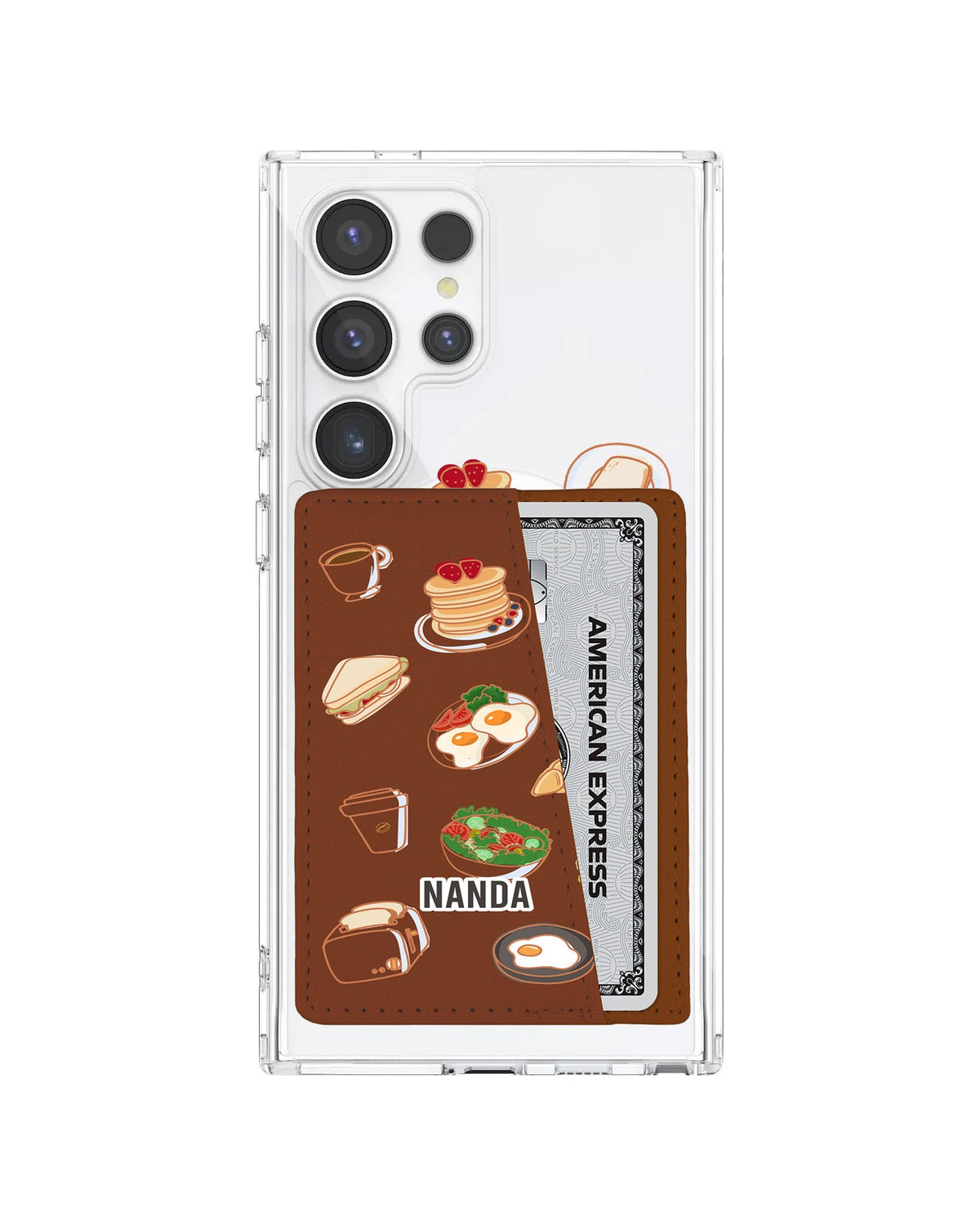 Android Leather Wallet Case - Morning Munchies