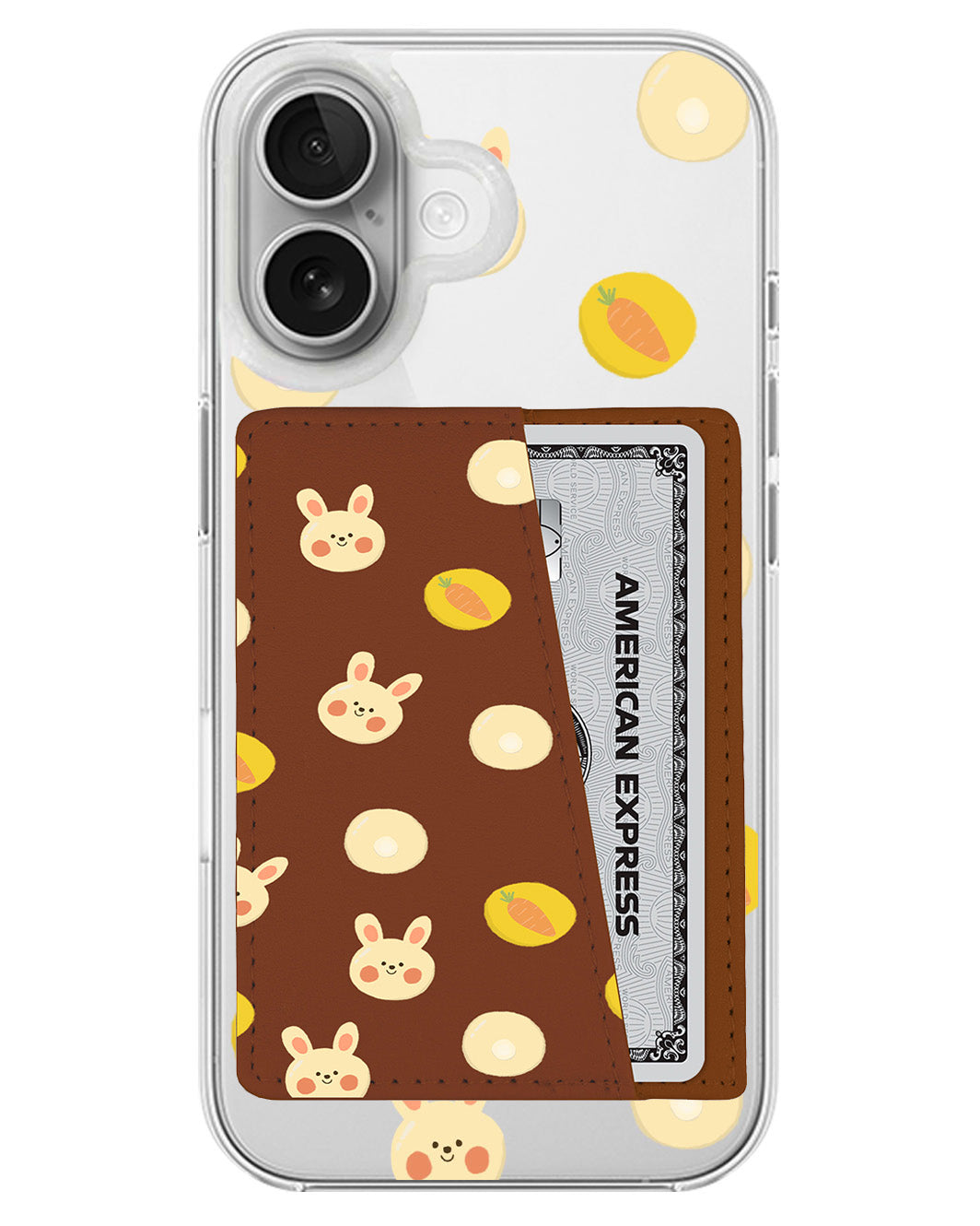 iPhone Leather Wallet Case - Bunnymoji