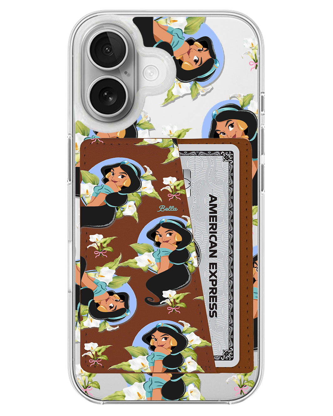 iPhone Leather Wallet Case - Jasmin