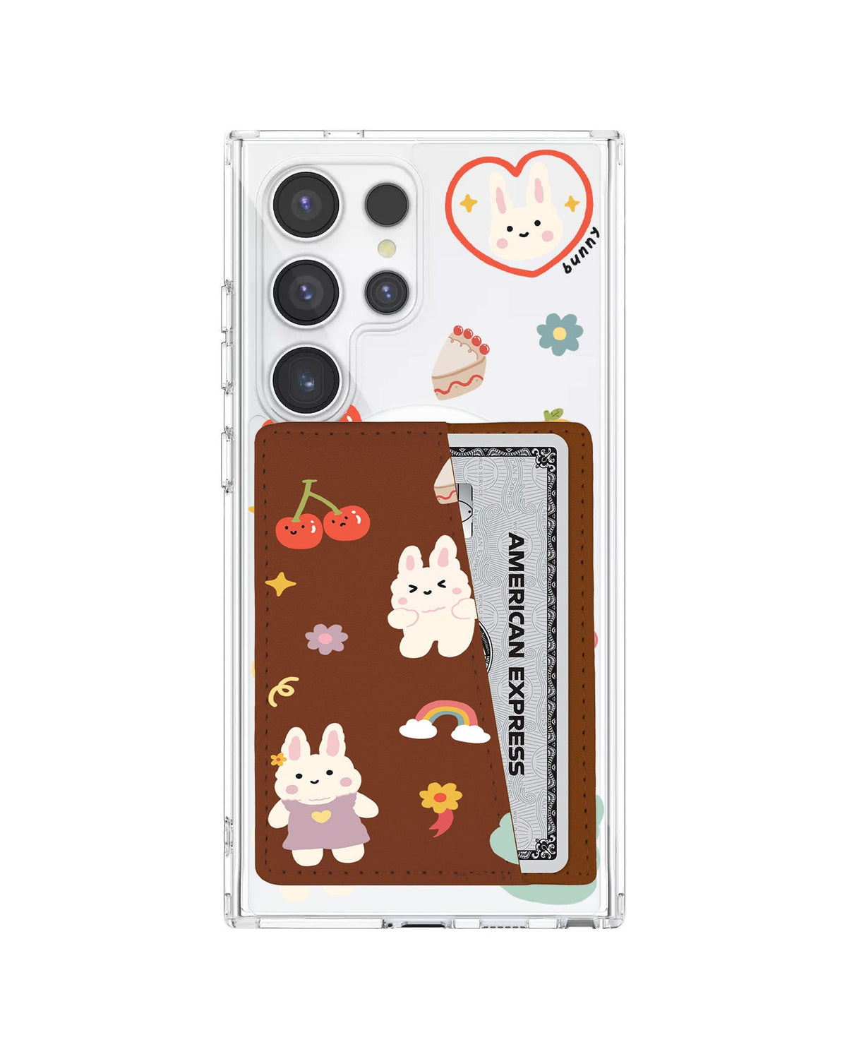 Android Leather Wallet Case - Bunny Life