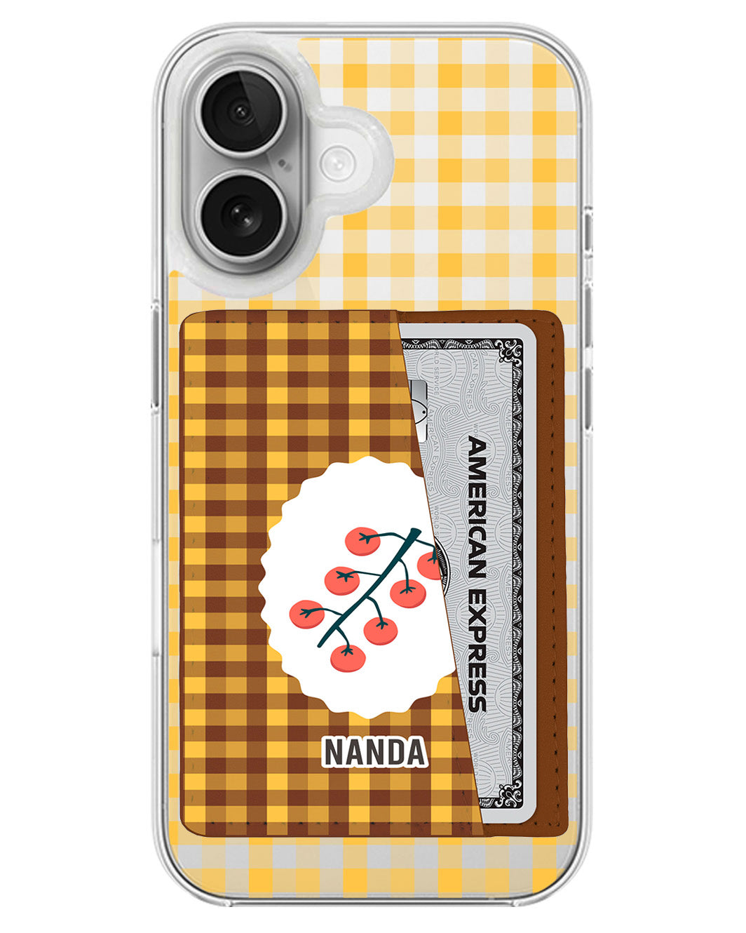 iPhone Leather Wallet Case - Picnic Day