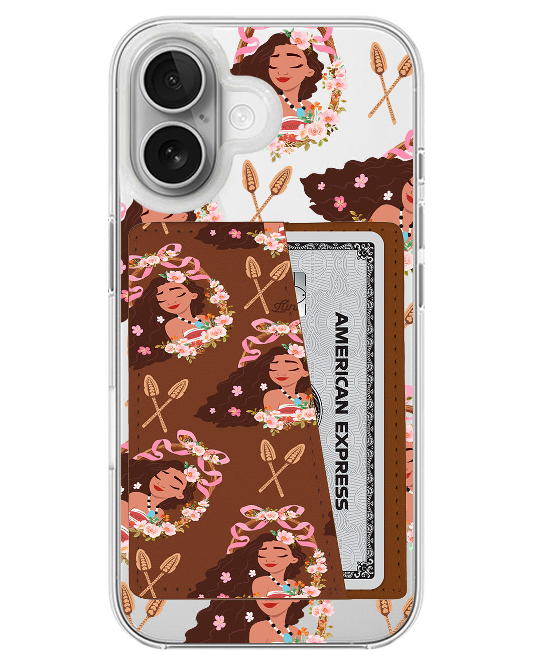 iPhone Leather Wallet Case - Moana