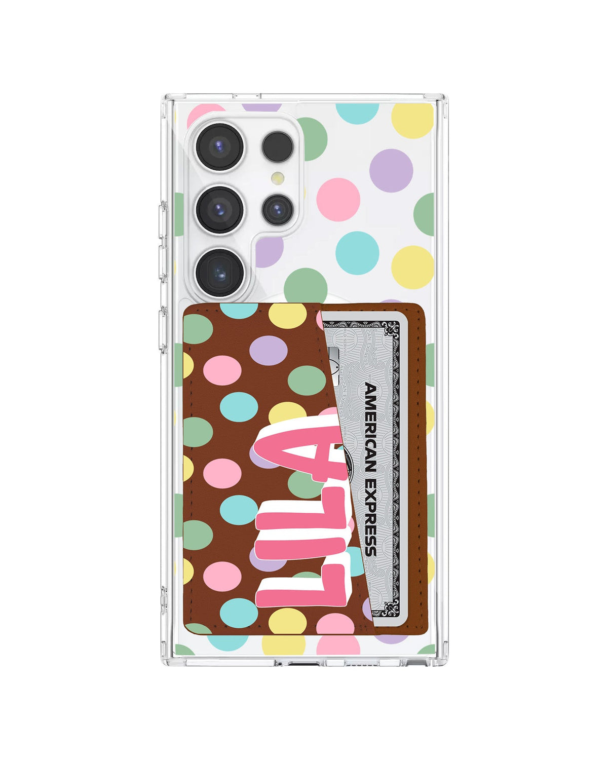 Android Leather Wallet Case - Dotty Delight