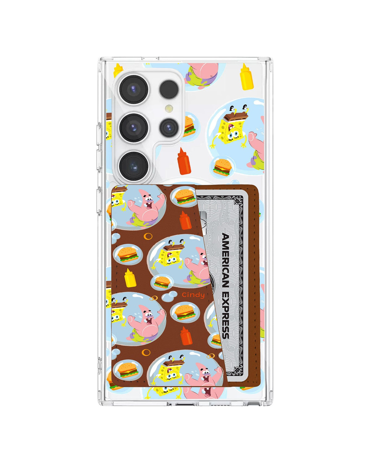 Android Leather Wallet Case - Bubble Patty
