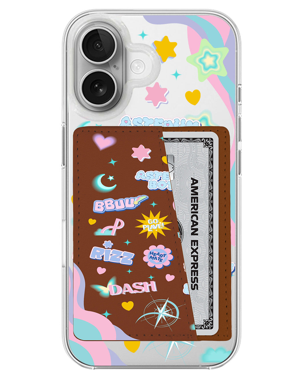 iPhone Leather Wallet Case - Plave