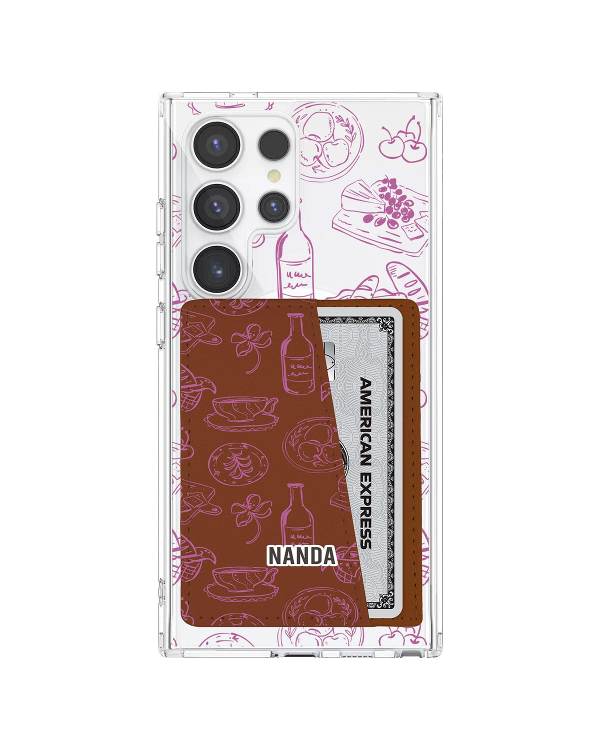 Android Leather Wallet Case - Tea & Treats