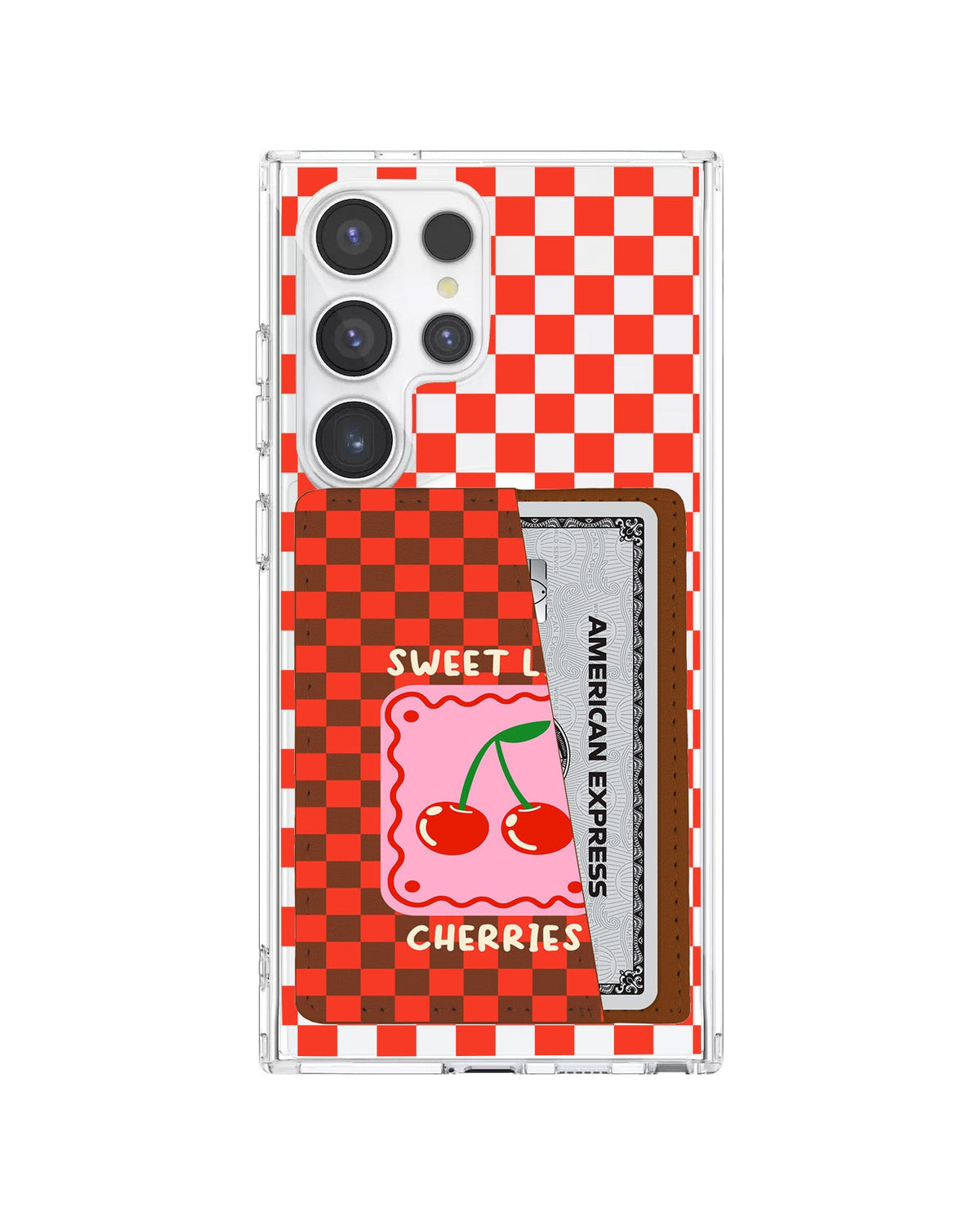 Android Leather Wallet Case - Sweet Like Cherries