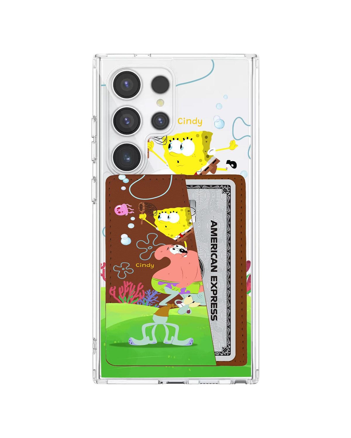 Android Leather Wallet Case - Spongebob 1