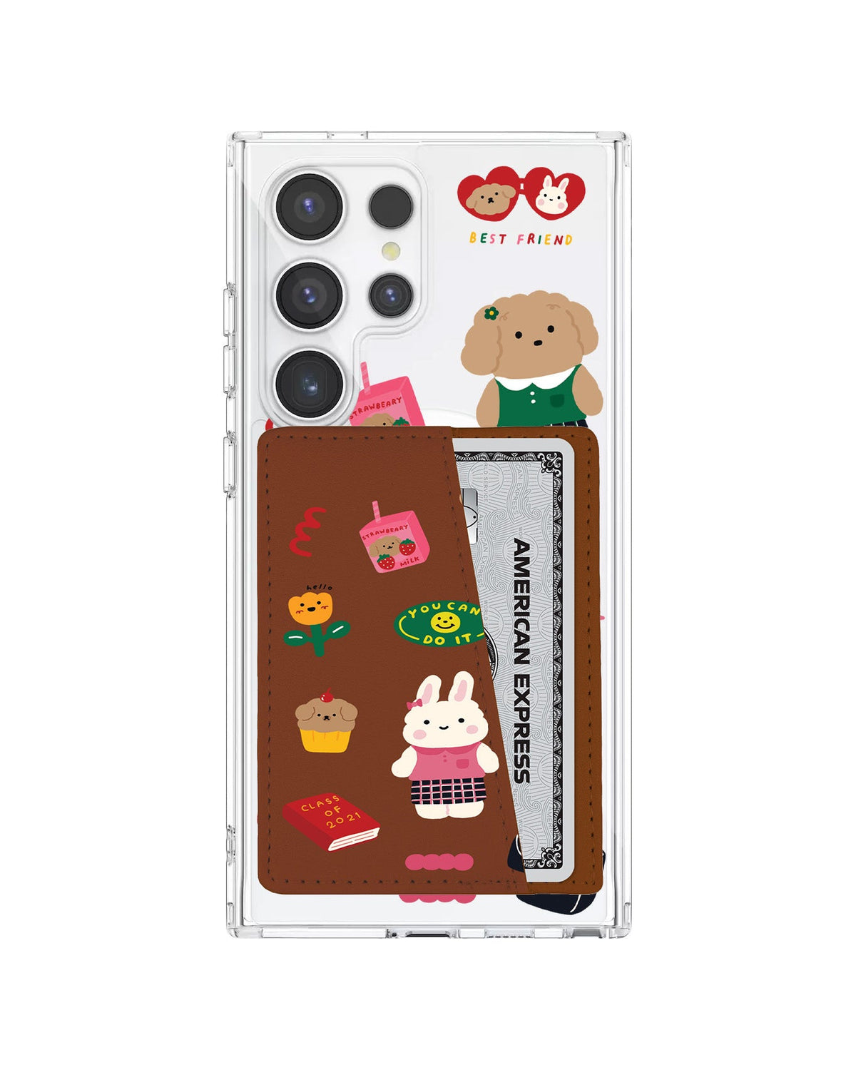 Android Leather Wallet Case - Class Of Bunny