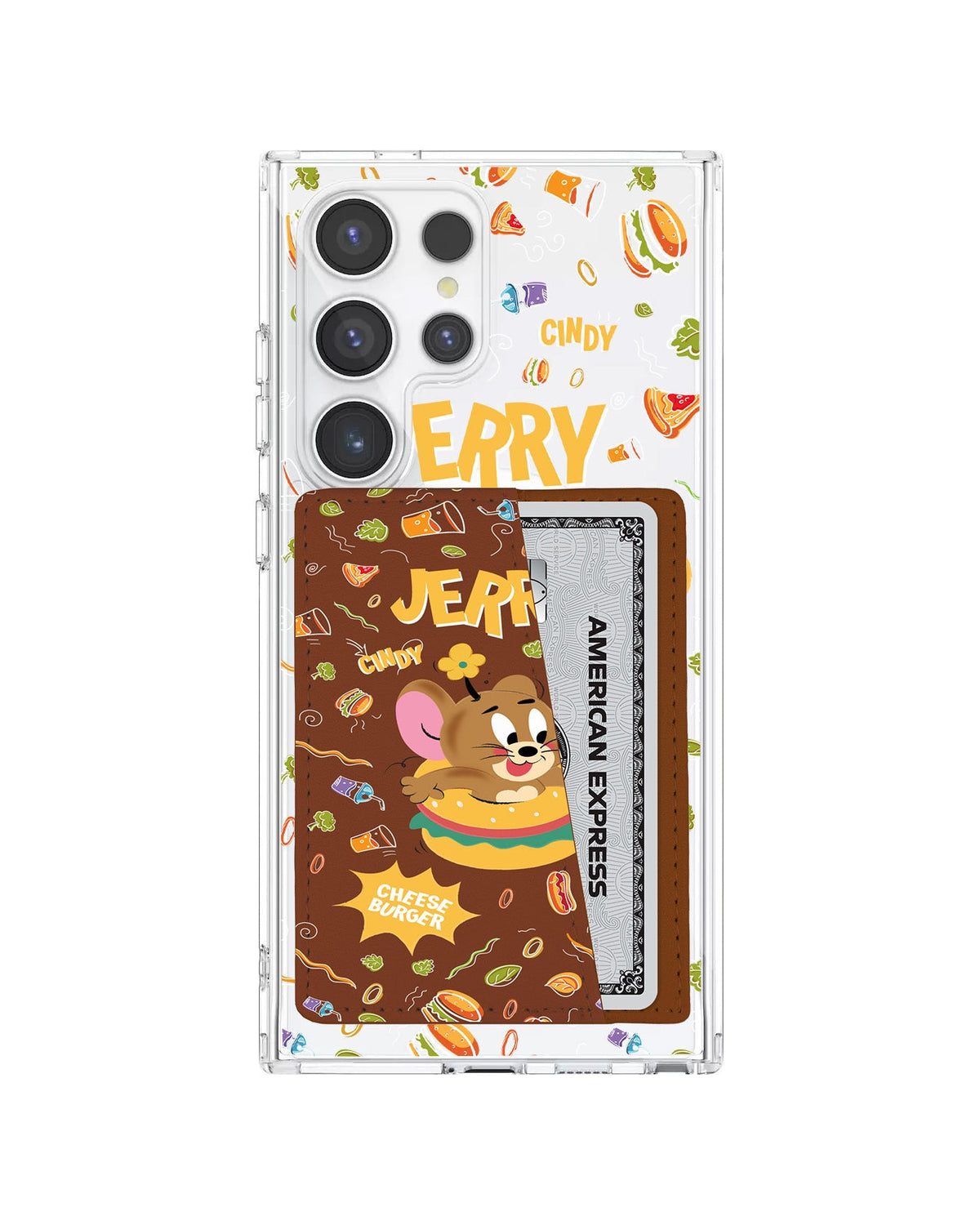 Android Leather Wallet Case - Jerry The Mouse