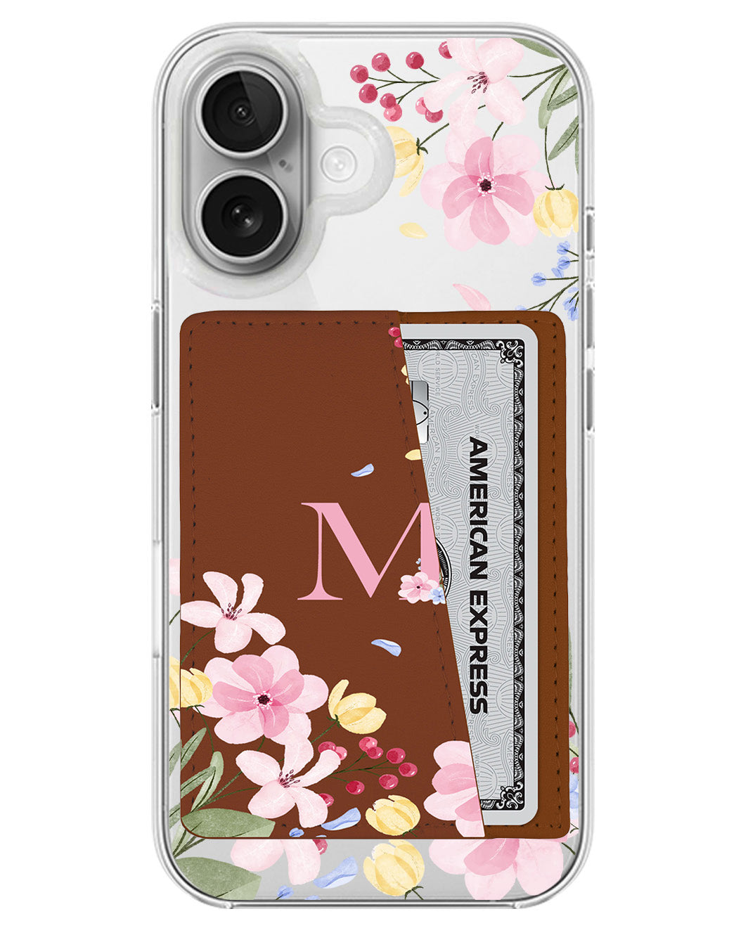 iPhone Leather Wallet Case - Flower Garden