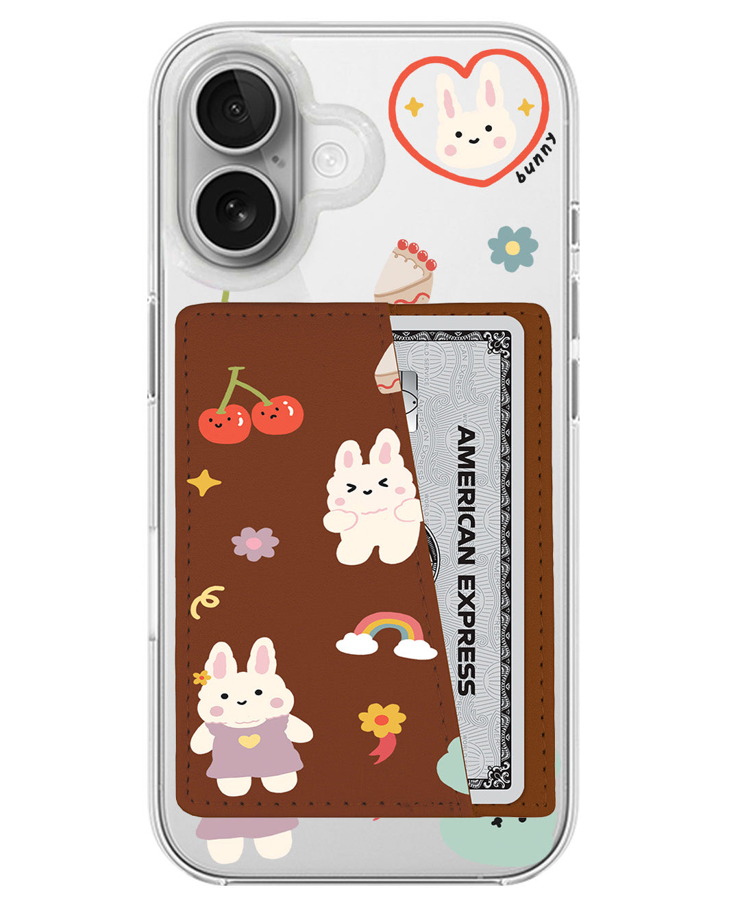 iPhone Leather Wallet Case - Bunny Life