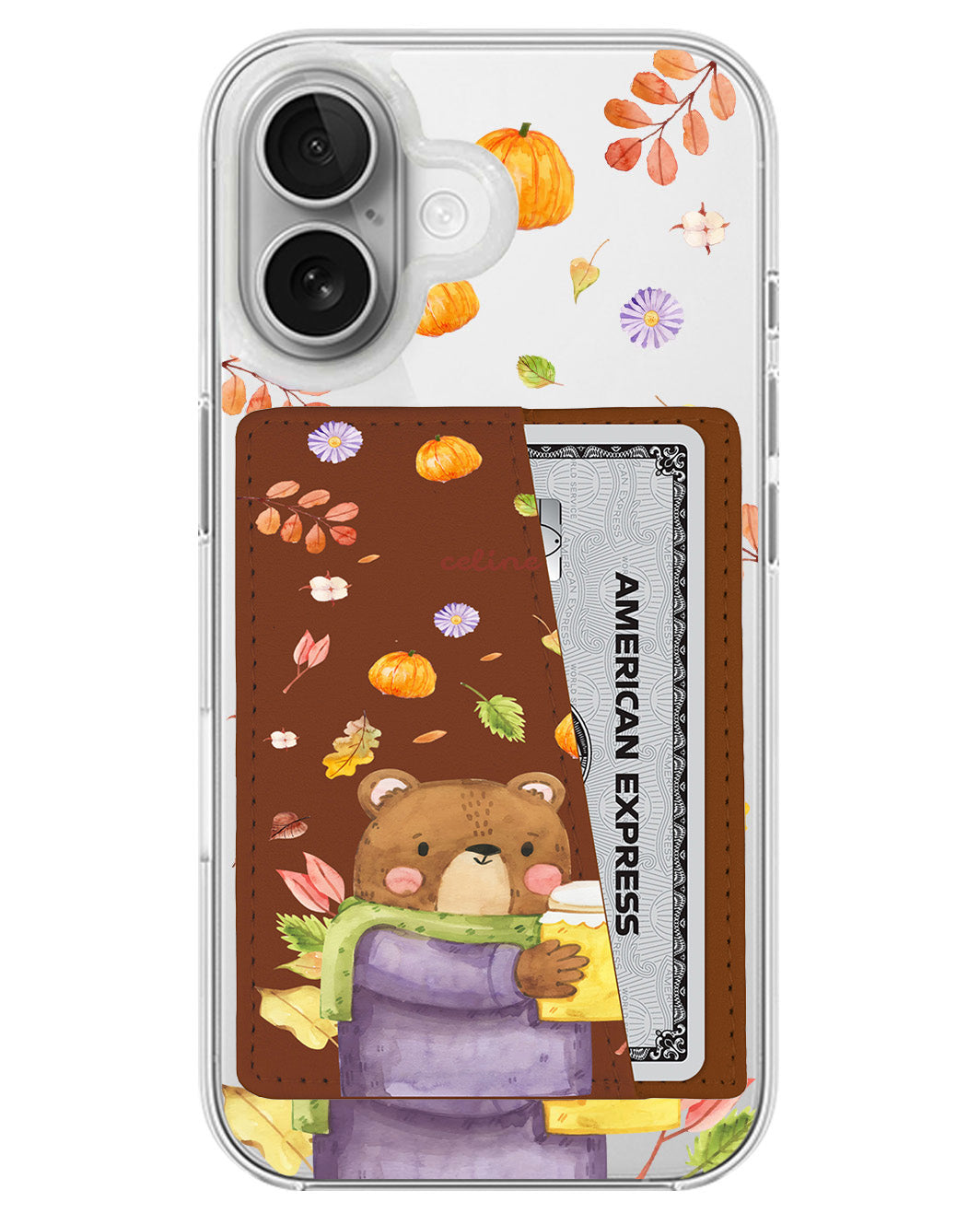 iPhone Leather Wallet Case - Honey In Autum