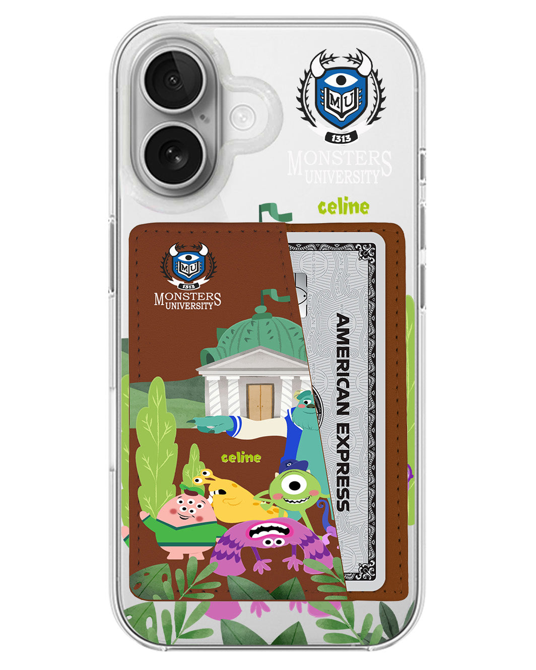 iPhone Leather Wallet Case - Monster University