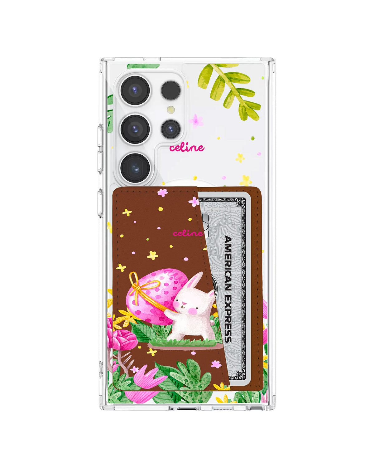 Android Leather Wallet Case - Easter Bunny