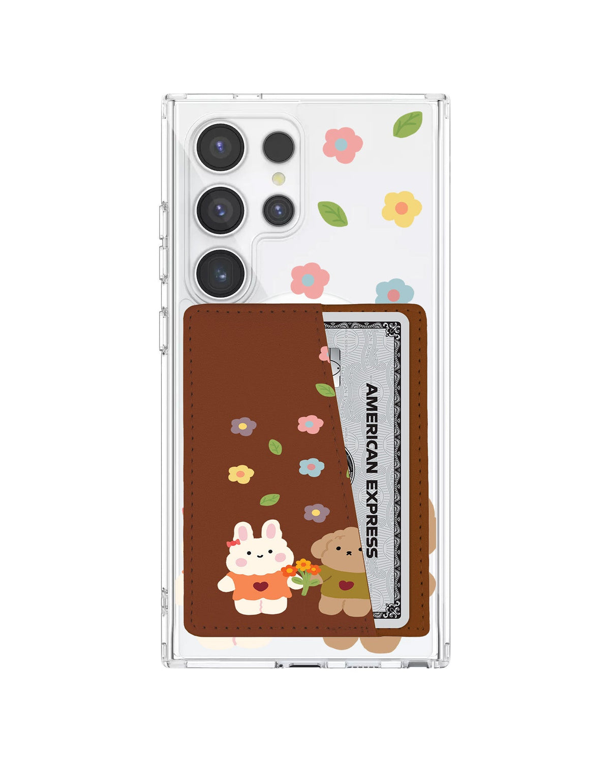 Android Leather Wallet Case - Flower Date
