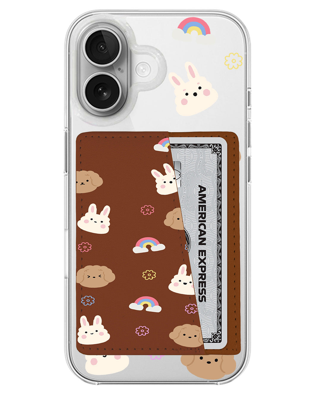 iPhone Leather Wallet Case - Puppymoji