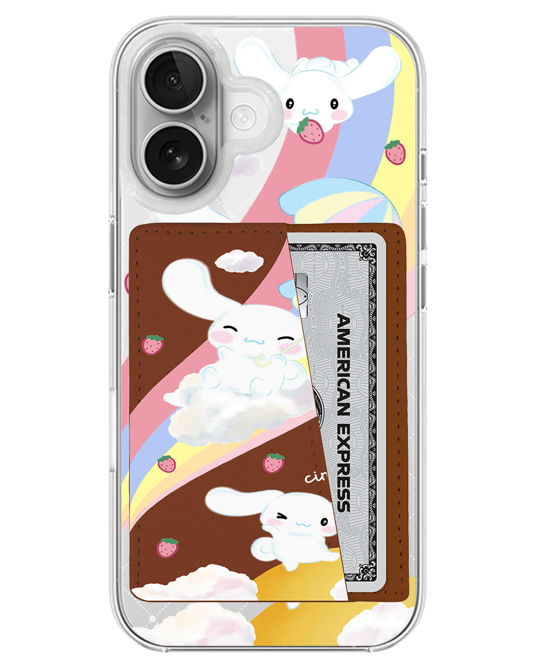 iPhone Leather Wallet Case - Cinnamoroll Play