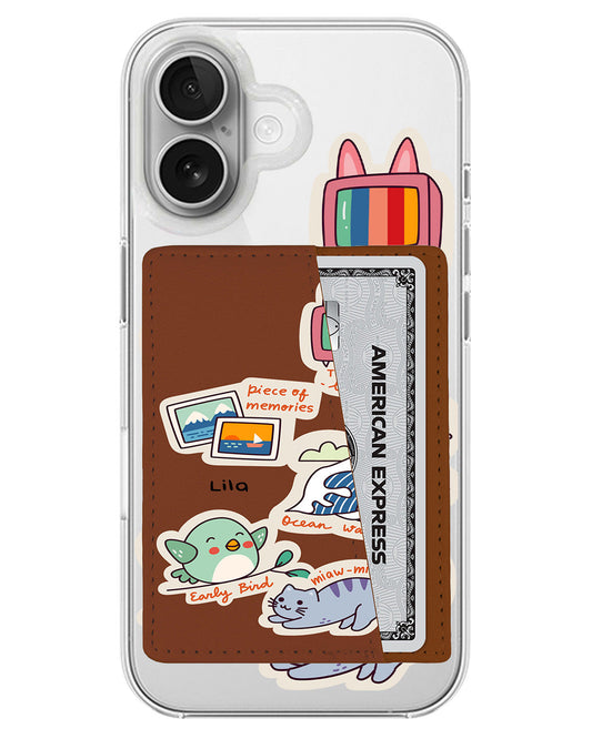 iPhone Leather Wallet Case - Nostalgic Day