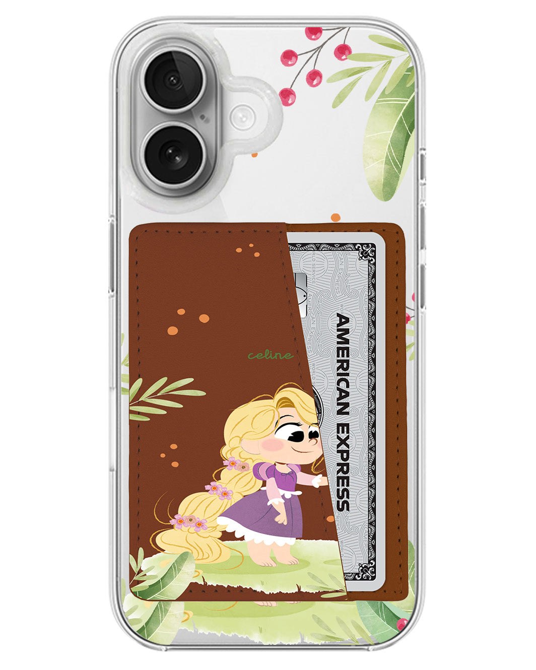 iPhone Leather Wallet Case - Rapunzel Pascal