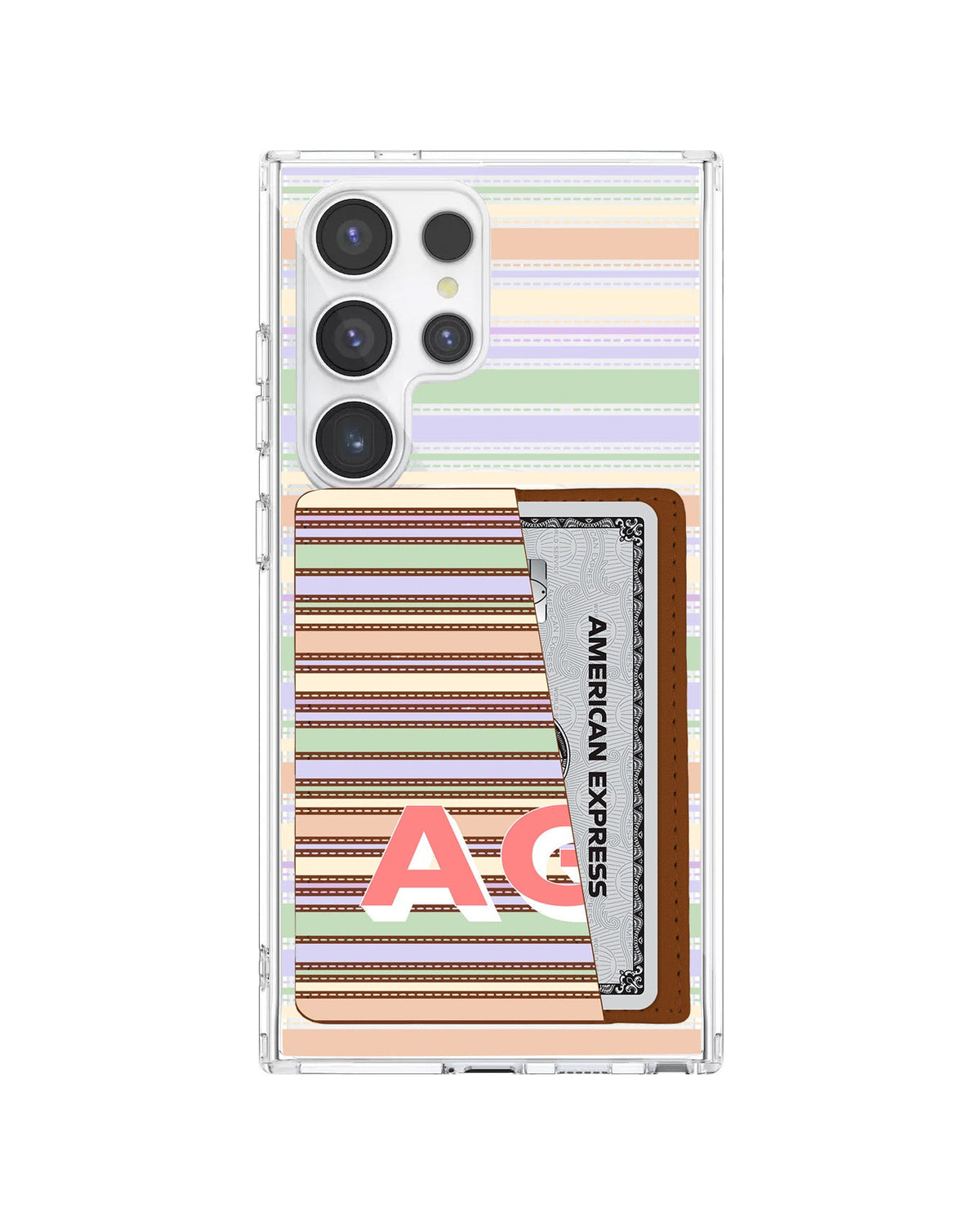 Android Leather Wallet Case - Dreamy Pastels B